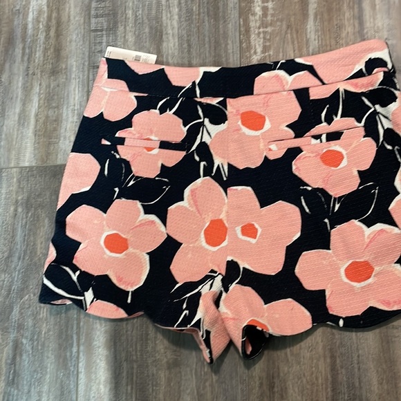 ANTHROPOLOGIE Georgie Scalloped Pique Daisy Floral Print Shorts NEW - Picture 7 of 8